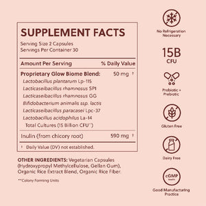 Glow Biome Supplement Facts & Ingredients